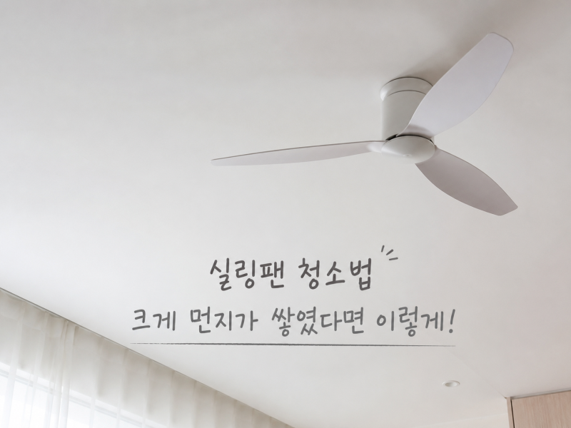 실링팬 청소법 어렵지 않아요 | 여름내내 사용하고 이제야 청소합니다 (ft.실링팬 청소법)