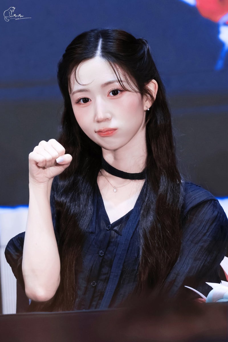 엔믹스 해원 귀걸이｜팬사인회에서 착용한 아니아하이에 실버 드롭 귀걸이