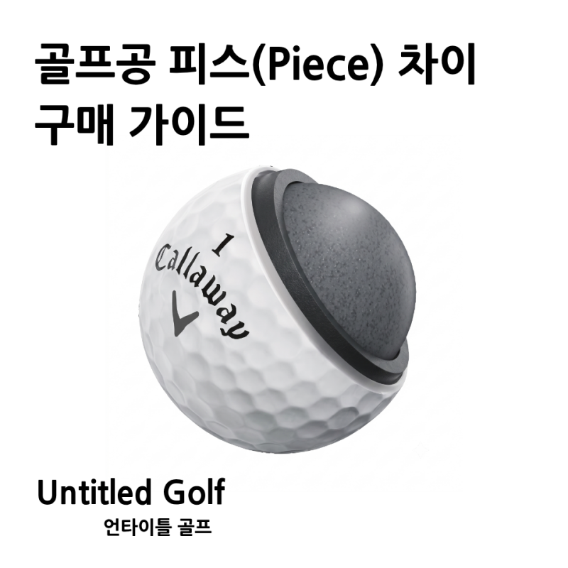 골프공 2피스, 3피스 추천 및 선택 가이드 총정리