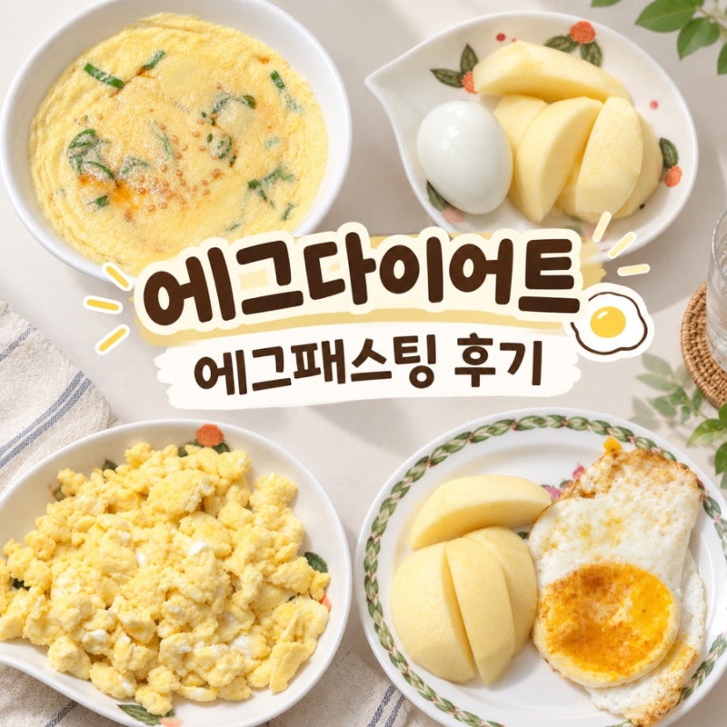 단기 계란 다이어트 식욕 잡기 좋은 에그패스팅 식단 감량 후기