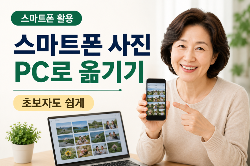 스마트폰 사진을 PC로 옮기는 가장 쉬운 방법｜초보자 순서대로 따라하기