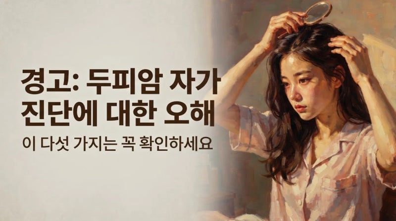 두피암 자가진단, 이렇게 착각하면 위험합니다 — 놓치기 쉬운 5가지