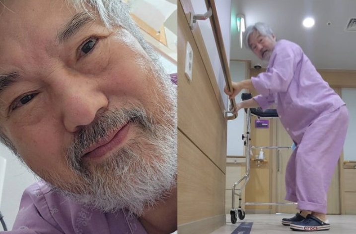 <b>한지일</b>, <b>경추수술</b> 후 5주째 병원 생활 중 "친구님들 절대로 아프지 ....