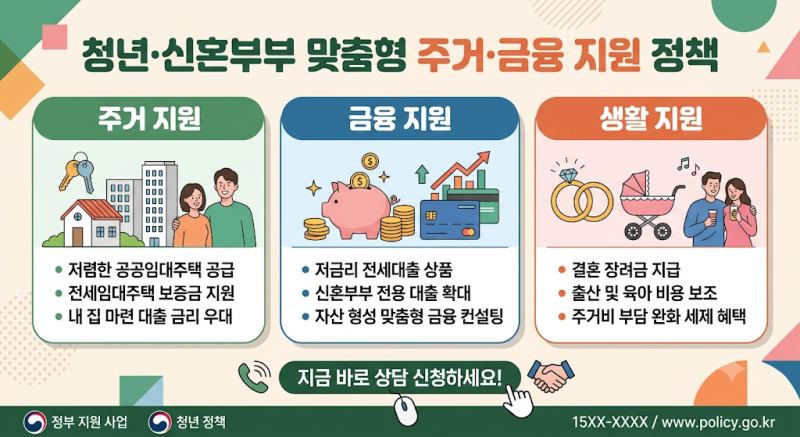 2026 청년, 신혼부부 주거 지원 총정리 : 청년도약계좌부터 주택드림 청약, 대출까지