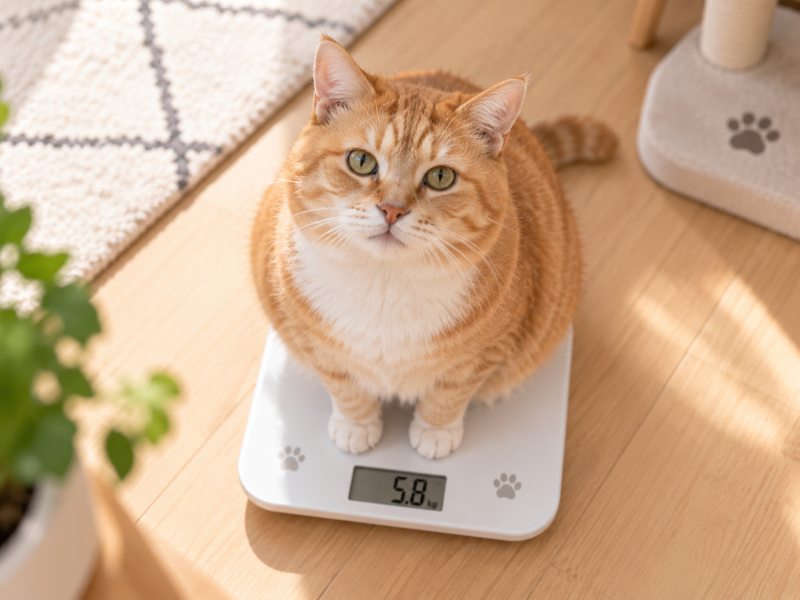 고양이 적정체중, 평균 몸무게 몇 Kg? 비만인지 확인하는 법