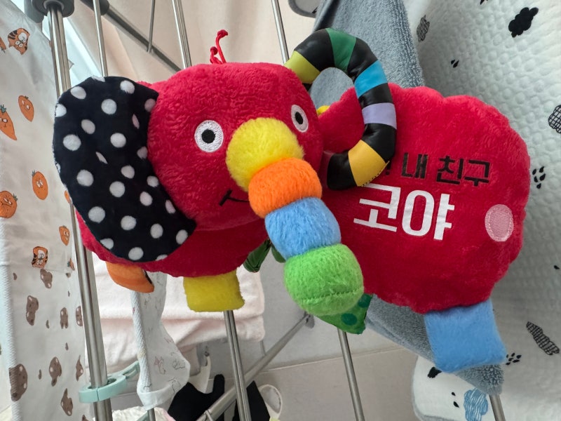아기코끼리 코야 세탁방법 : 세탁기/건조기 써도 될까? (손빨래 자연건조 후기)