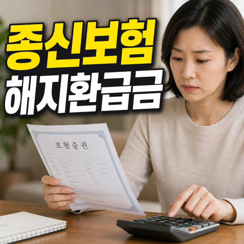 종신보험 해지환급금, 원금보다 적은 이유! 해지 전 5가지