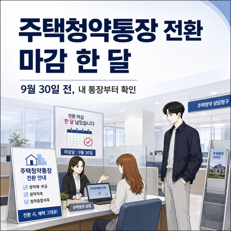 “가입기간 수년” 주택청약통장 전환, 그 시간이 전부 인정될까