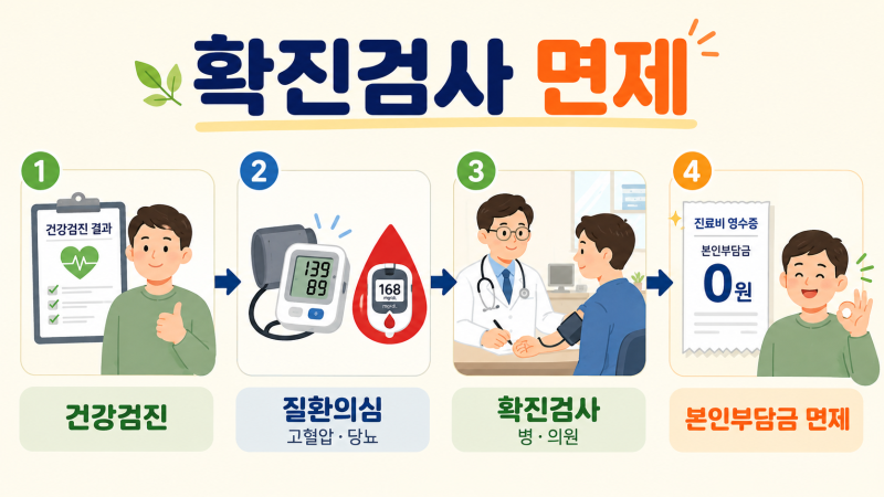 "건강검진에서 이상 나왔다면?" 고혈압·당뇨 확진검사 비용 안 내는 방법