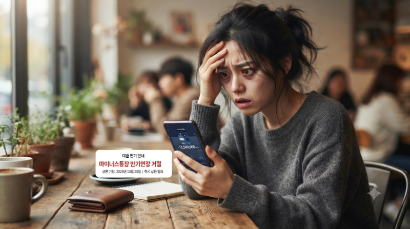 마이너스통장 만기연장 거절 사유 대처법 및 신용점수 관리