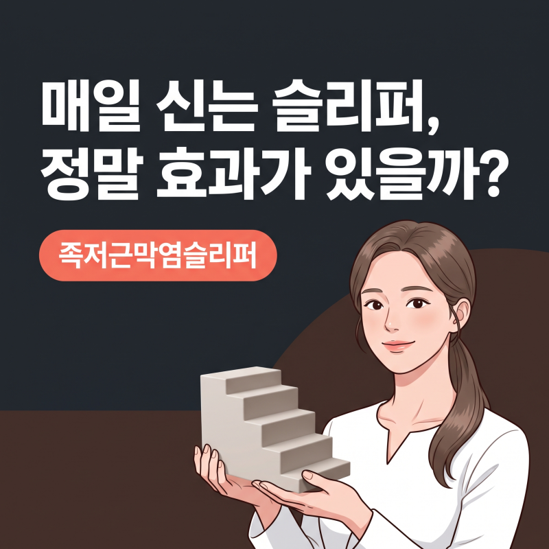 족저근막염슬리퍼, 아침 첫걸음 발바닥 불편함 줄이는 실내화 선택 기준