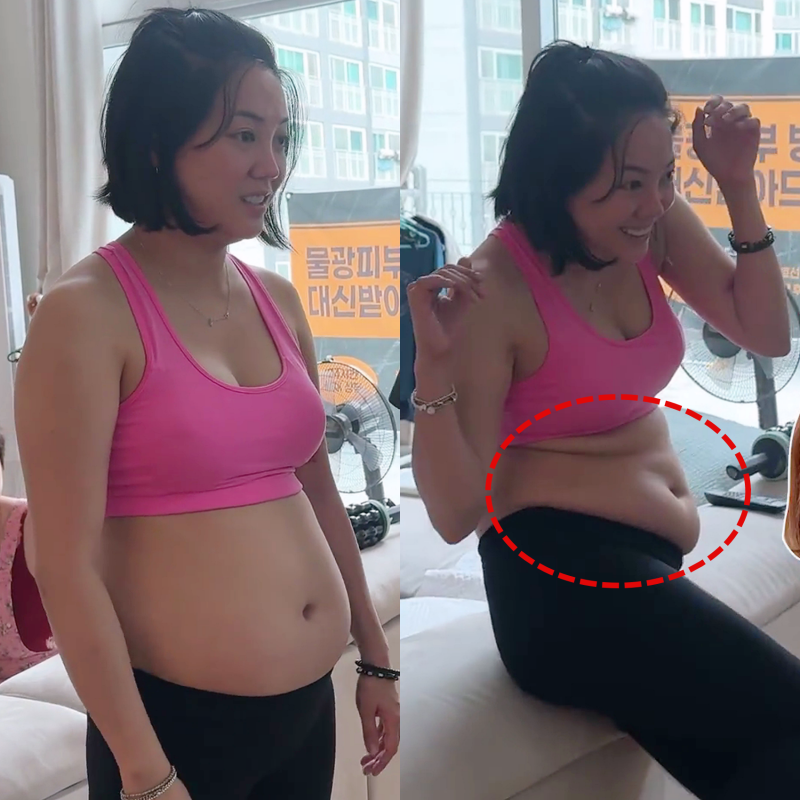 '2주만에 3.3kg 감량' 고은아 출렁이는 술배 홀쭉하게 만든 방법