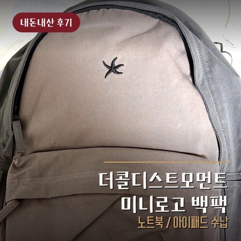 대학생 가방 더콜디스트모먼트 노트북 아이패드 백팩 후기