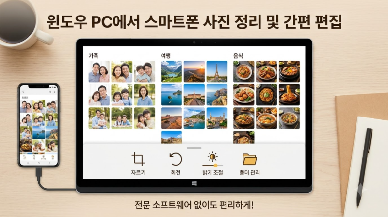 [Microsoft 사진 앱] 사진 정리부터 자르기·보정·iCloud 연동까지