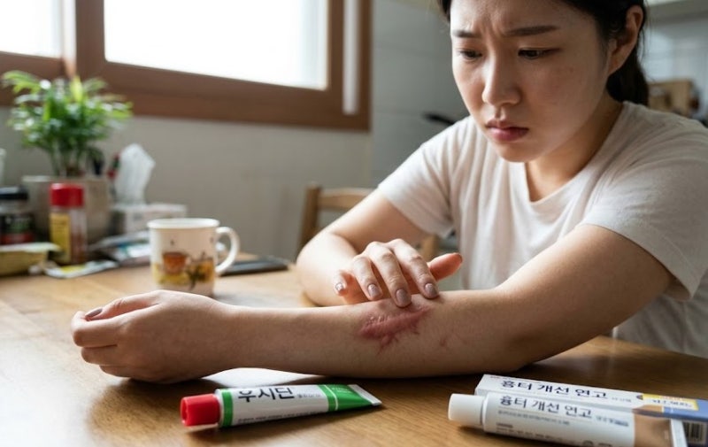 "상처 아물자마자 바로 발랐는데…" 후시딘·마데카솔과 완전히 다른 흉터제거연고 바르는 ....