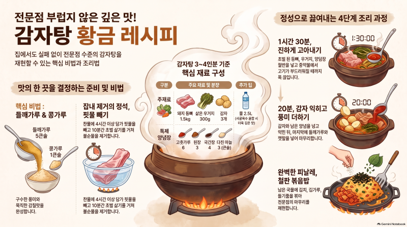 감자탕 황금레시피