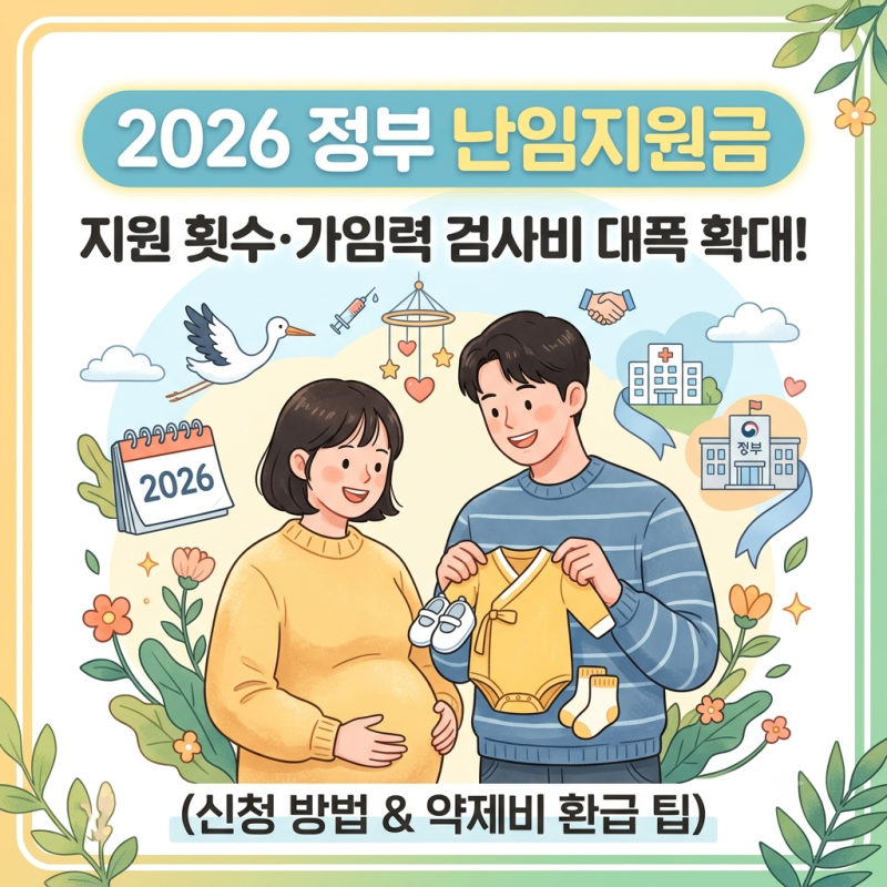 2026년 확대된 정부 난임 지원금 총정리! 가임력 검사비 신청부터 보건소 약제비 환급 꿀팁
