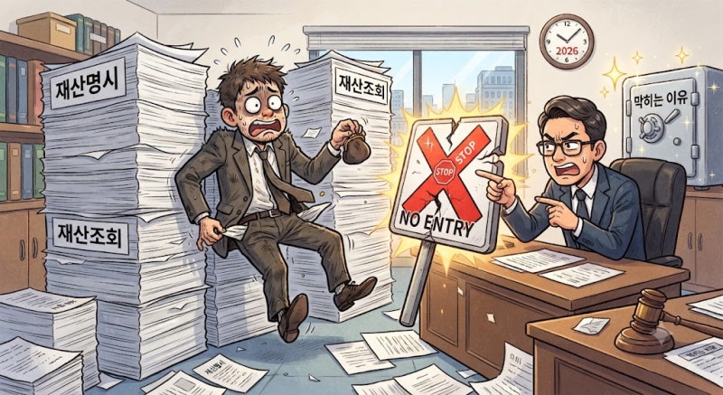 2026 채무자 재산조회 절차, 재산명시 후 바로 신청하면 막히는 이유
