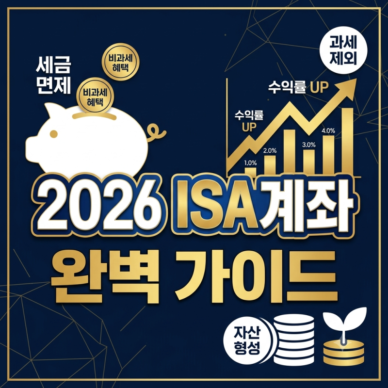 2026 ISA 계좌 은행사별비교 개설방법 개편 장단점 해지방법 한도