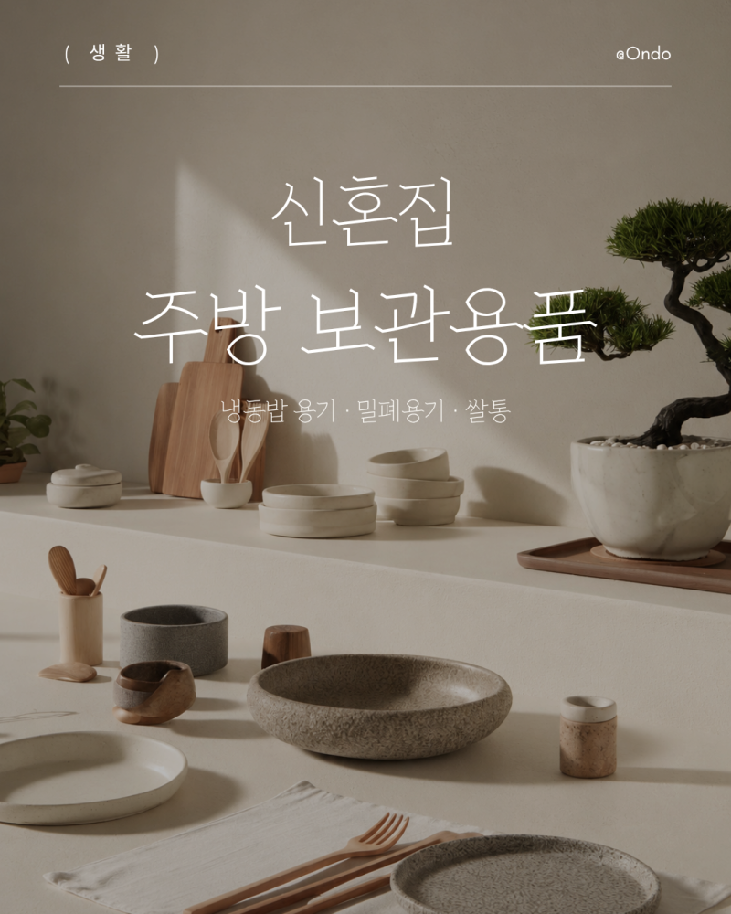 신혼집 주방 보관용품 고르기, 냉동밥 용기부터 반찬통까지
