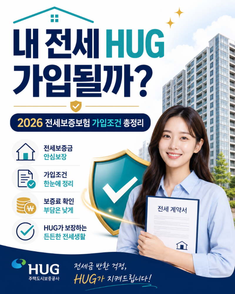 2026 전세보증보험 가입조건｜HUG 보증금 기준·신청기한·비용 싹모아