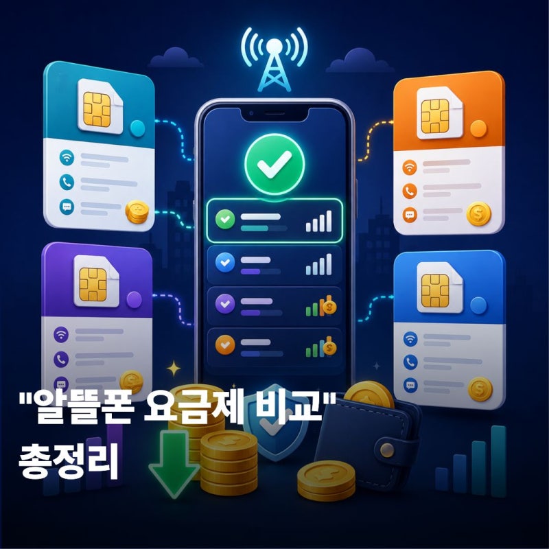 알뜰폰 요금제 비교, 사업자·통신사별 저렴한 요금 선택 총정리