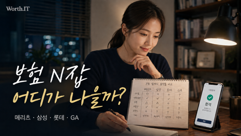 메리츠 파트너스 vs 삼성화재 N잡크루 vs 원더｜현대해상·KB·GA까지 보험 부업 어디가 다를까?