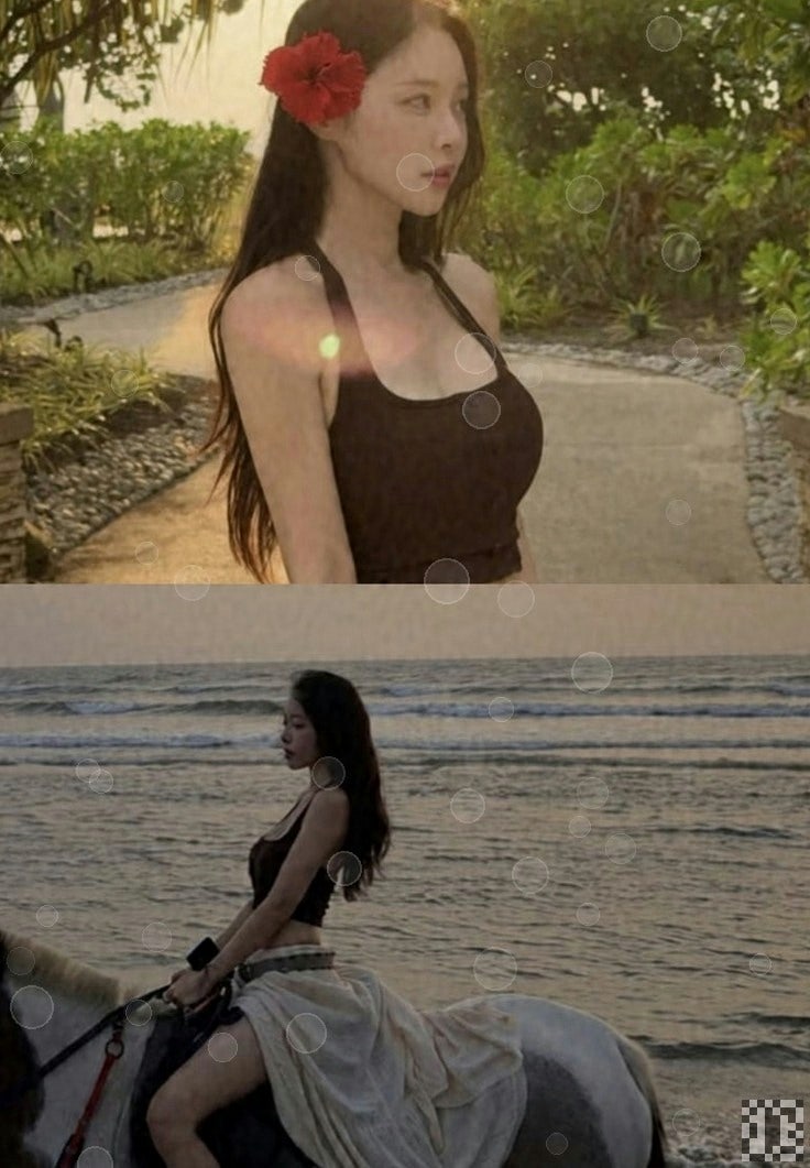 박성광 아내 이솔이, 비키니 입고 해변 승마? "세계 3대 석양" 놓쳐 아쉬워...