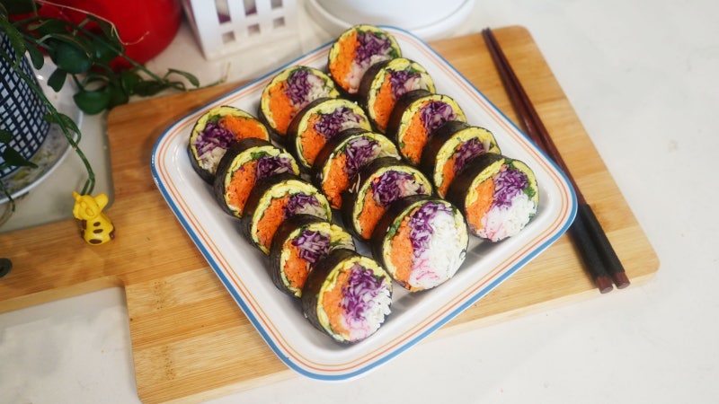 김밥 이렇게 드시면 5kg 금방 빠져요! 밥없는 김밥 다이어트 김밥 라이스페이퍼 김밥 맛있게 ....
