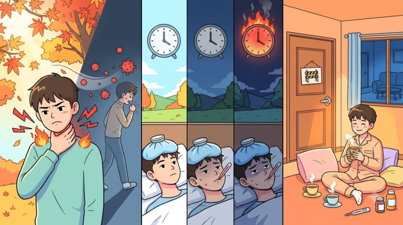 환절기 코로나 재유행! 인후통·3일 잠복기, 격리 기준은?