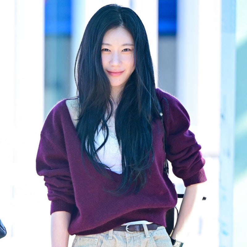“잘한다 잘한다 했더니” 사복 센스 물오른 채령 오늘자 공항패션