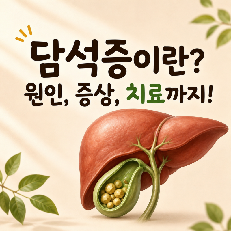 [담석증이란?] 원인부터 증상, 검사, 치료까지!