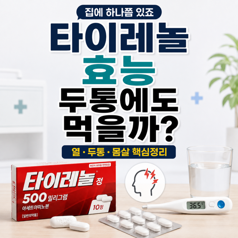 타이레놀 효능 두통에도 먹는 이유는? 열·몸살 통증과 복용 주의점