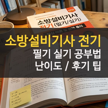 소방설비기사 전기 필기 실기 후기 난이도 및 공부방법
