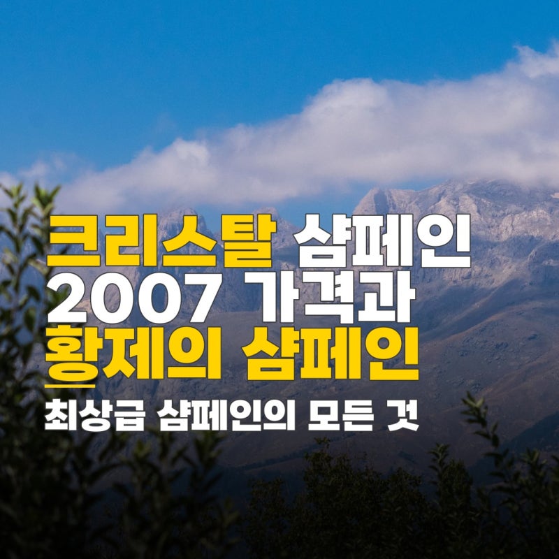 크리스탈 샴페인 2007 가격, 구매 전 알아야 할 특징과 희소성 가치