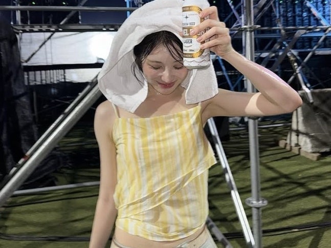 흑채가 씻겨 내려가 탈모설 났던 이채연... 이번엔 물 맞고도 당당했던 진짜 이유