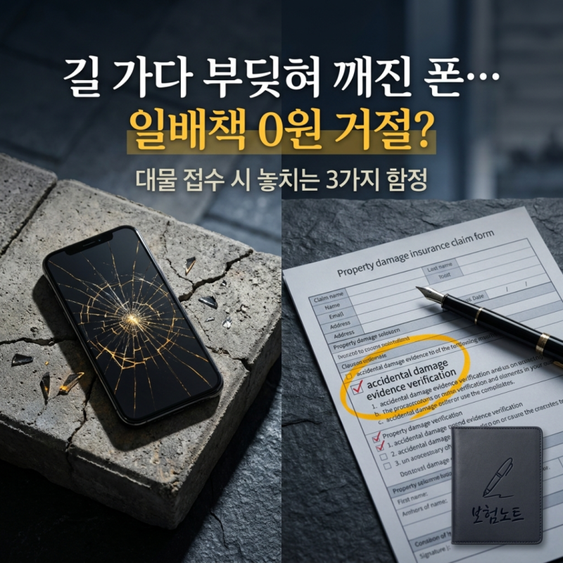 "길 걷다 행인과 부딪혀 휴대폰 깨졌는데… 일배책 대물 접수 시 주의할 3가지"
