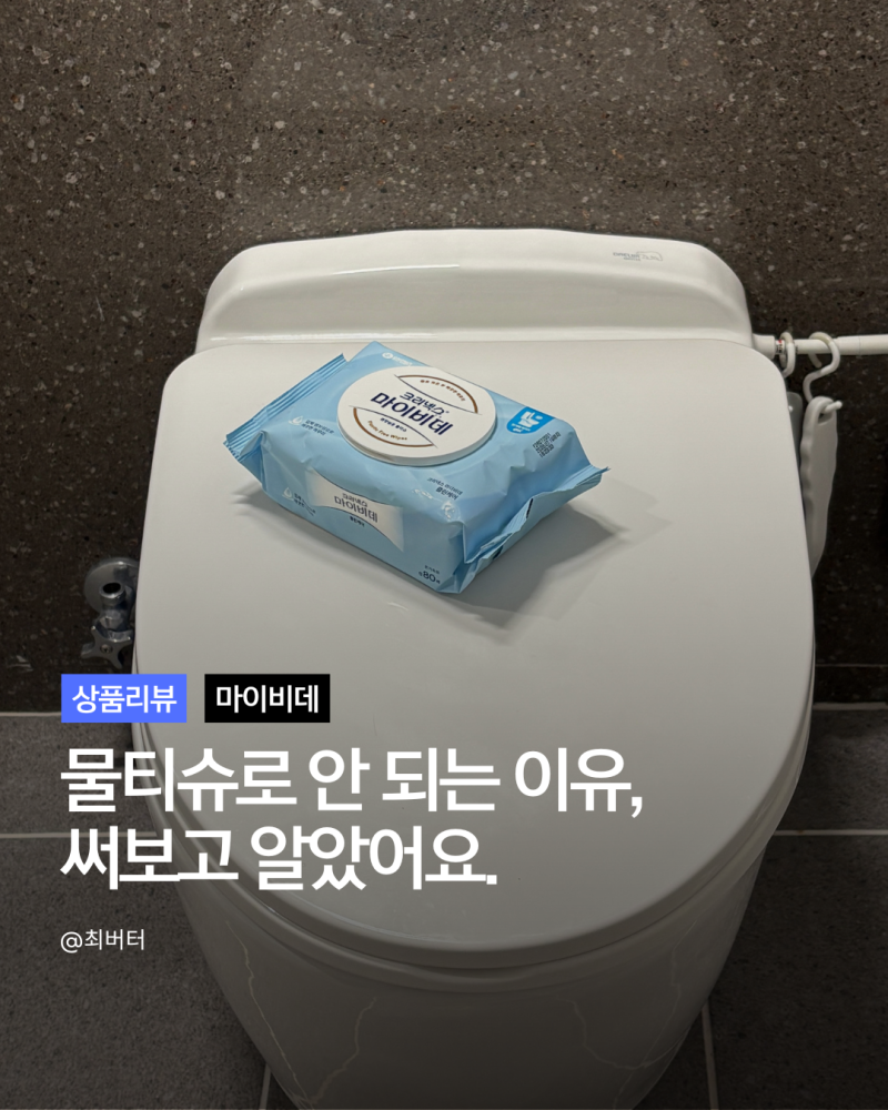 마이비데 캡형 리뉴얼 사용 후기 화장실 필수템 비데 물티슈 꼭 써야할까?