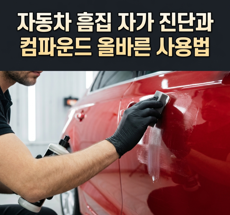 자동차 흠집, 컴파운드로 지워질까? : 흠집 깊이 자가 진단과 컴파운드 올바른 사용법