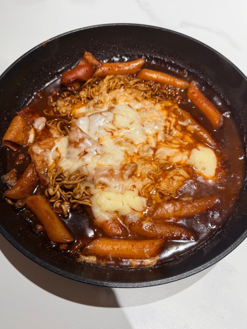남은 엽떡 활용법｜짜장 엽떡 만들기, 치즈까지 넣으면 꿀맛!