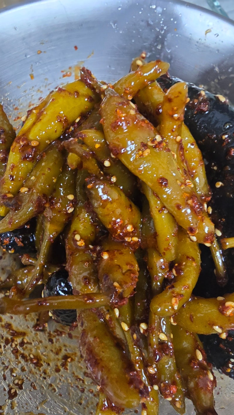 고추장아찌 간장고추무침 레시피, 어릴 때 먹던 그 맛