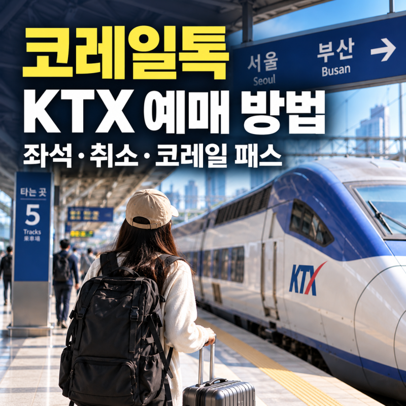 코레일톡(코레일+) 어플 사용법 총정리｜KTX 예매 방법·좌석·취소·코레일 패스