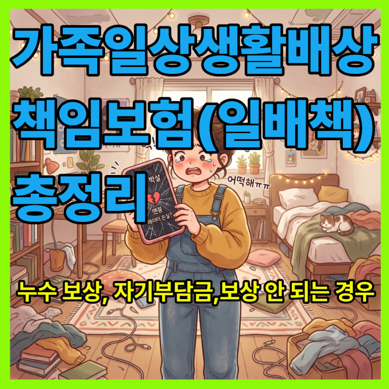 아랫집 물바다, 남의 폰 박살 냈을 때 내 지갑 지켜주는 마법의 보험'일배책' 완벽 총정리!