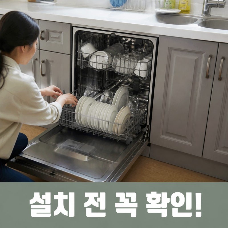 식기세척기설치 전 꼭 확인할 것, 공간부터 설치비용까지 정리