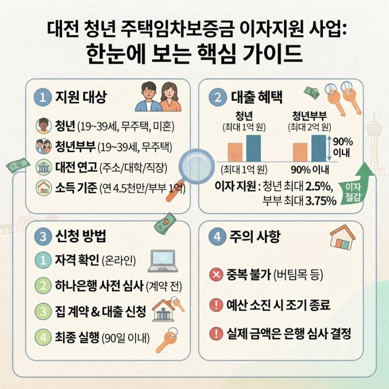 대전 전세사는 청년이 전세대출 이자 지원받는 꿀팁