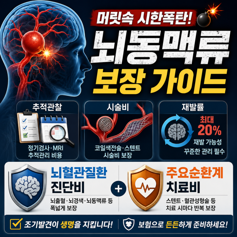 "추적 관찰 중인 고객님, 과거에 겪으셨던 고객님..." 머릿속 시한폭탄 '뇌동맥류' 원인·비용....