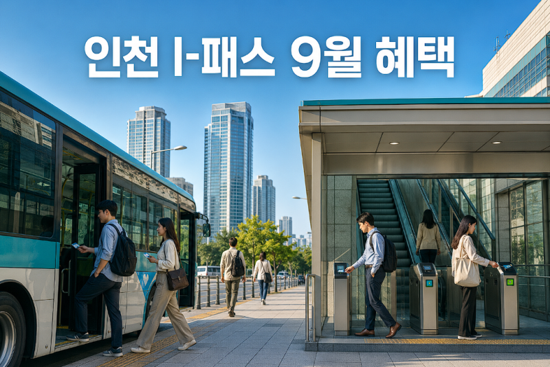 인천 I-패스 반값 혜택 9월 종료, 교통비 얼마나 돌려받을까?