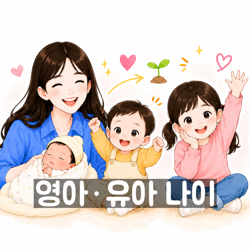 영유아의 기준은 무엇인가요? 영아·유아 나이 차이 쉽게 알아보기