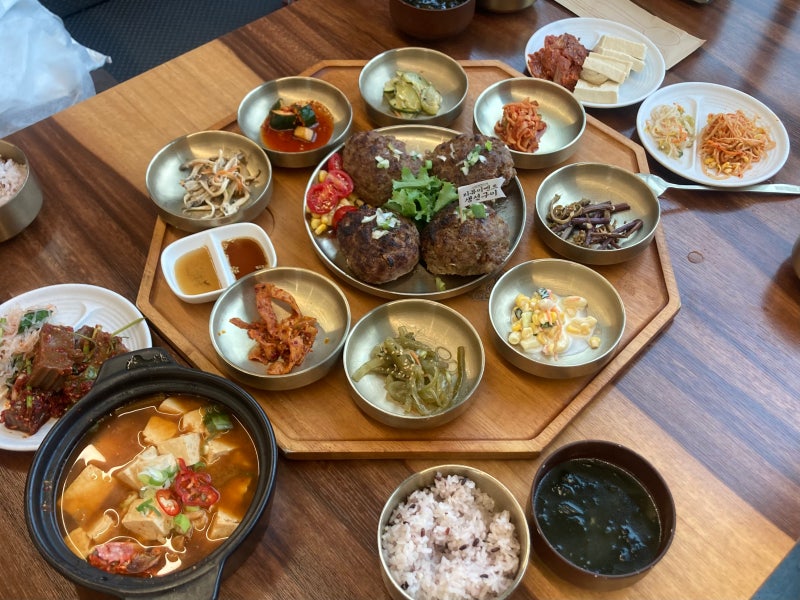 부산 기장 맛집 동암떡갈비 동부산롯데아울렛 이케아 해동용궁사 근처 점심식사 가족외식 ....