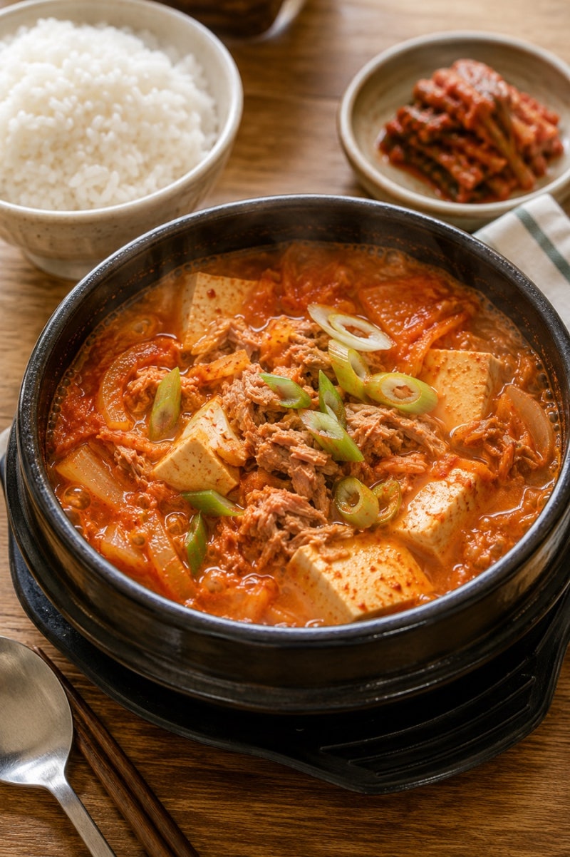 [참치김치찌개]밥 한 공기 순삭 하는 김치찌개 초간단 레시피